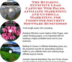 The Guerilla Marketing, Building Effective Lead Capture Web Pages, Affiliate Marketing for Computer Software Businesses