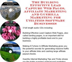 The Guerilla Marketing, Building Effective Lead Capture Web Pages, Affiliate Marketing for Software Utilities Businesses